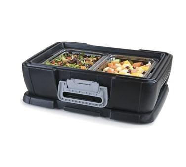 Carlisle IT16003 Cateraide IT Onyx Black Top Loading 6" Deep Insulated Food Pan Carrier