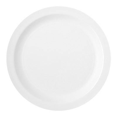 Carlisle PCD21002 10" Plastic Plate, White