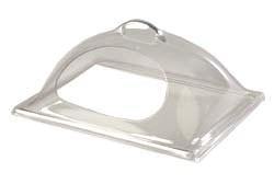Carlisle PSD13CH07 Center-Cut Display Cover (For Half-Size Pans), Polycarbonate, Clear