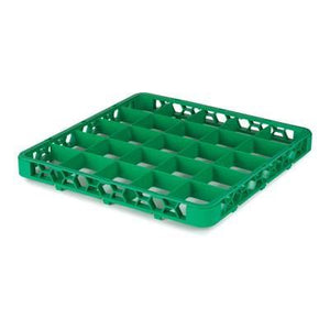 Carlisle RE25C09 Opticlean 25 Compartments Green Color-Coded Glass Rack Extender