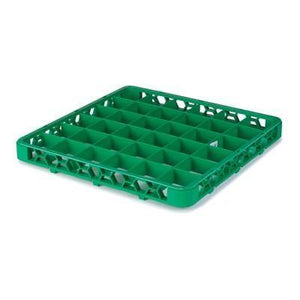 Carlisle RE36C09 Opticlean 36 Compartments Green Color-Coded Glass Rack Extender
