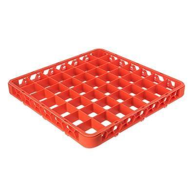 Carlisle RE49C24 Opticlean 49 Compartments Orange Color-Coded Glass Rack Extender