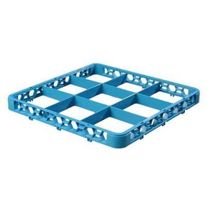 Carlisle RE914 Opticlean 9 Compartments Blue Glass Rack Extender