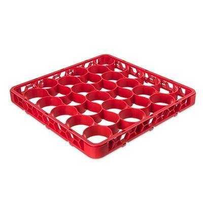 Carlisle REW30SC05 Opticlean Newave 30 Compartments Red Color-Coded Short Glass Rack Extender
