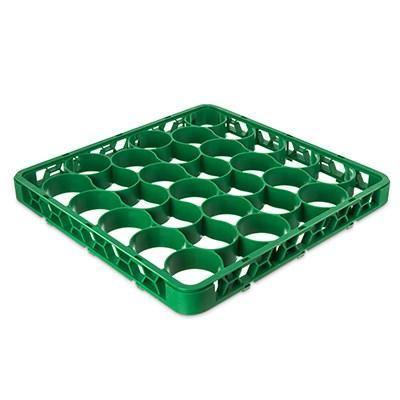 Carlisle REW30SC09 Opticlean Newave 30 Compartments Green Color-Coded Short Glass Rack Extender