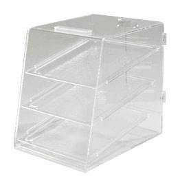 Carlisle SPD30007 3 Tier Pastry Display Case - Slant-Front, Acrylic, Clear