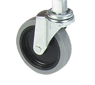 Carlisle UCC452500 5" Replacement Fixed Caster For UC401823 and UC452523 Utility Carts