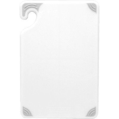San Jamar CBG6938WH Saf-T-Grip® Bar Cutting Board, 6" x 9" x 3/8", white, NSF