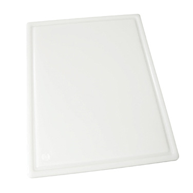 Winco CBI-1218 Grooved Cutting Board 12" x 18" x 1/2", White