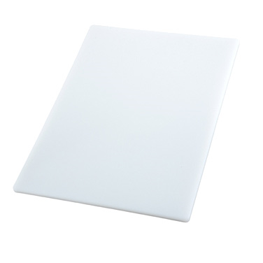 Winco CBWT-1824 18" x 24" White Plastic Cutting Board