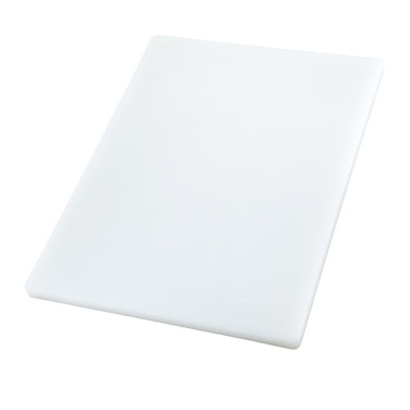 Winco CBXH-1218 Cutting Board, 12" x 18" x 1" thick, rectangular, BPA free, white, NSF