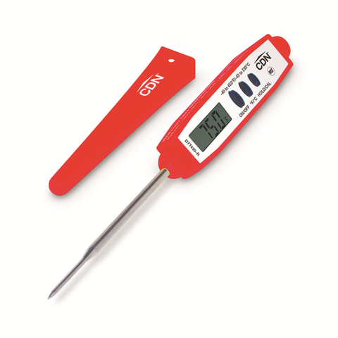 CDN DTT450-R Thin Tip Pocket Thermometer, -40 to +450°F, Red