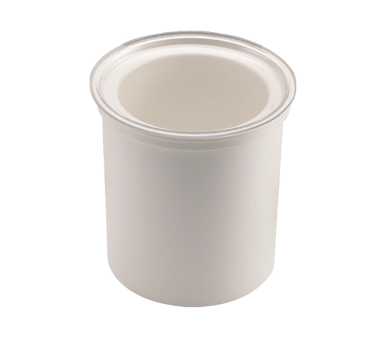 Cambro CFR18148 ColdFest Crock, 1.7 qt., 6-13/16 dia., ABS plastic shell, stackable, white, NSF