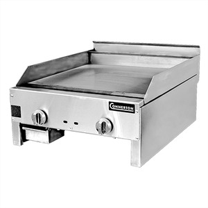 Connerton CG-24-M-S Griddle  1", countertop, gas, 24"W x 22"D x 1" thick highly polished steel griddle plate, manual controls, 44,000 BTU, NSF
