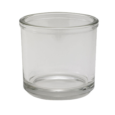 Winco CJ-7G Condiment Jar, 7 oz., 3" dia. x 3"H, round, glass, clear