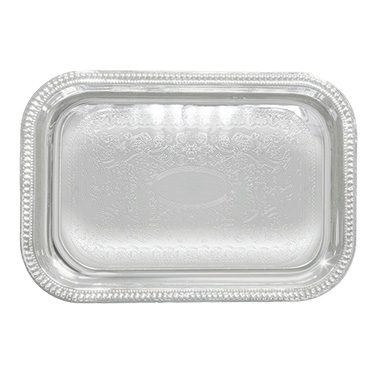 Winco CMT-2014 Serving Tray, 20" x 14", Rectangular, Chrome Plated