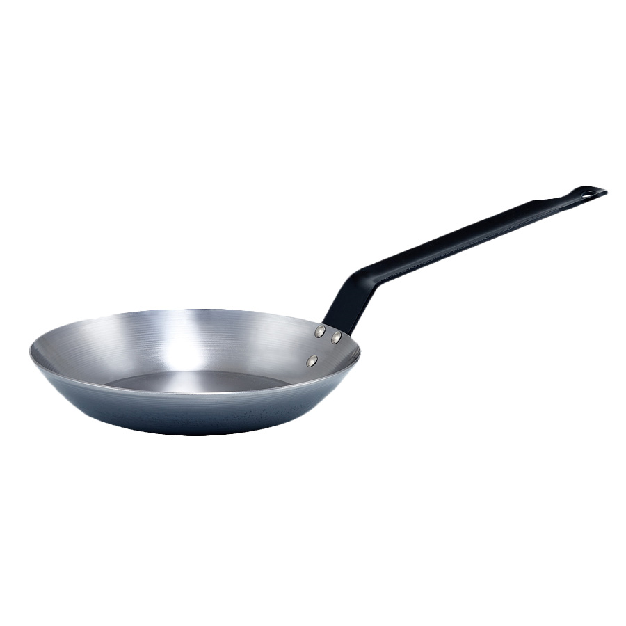Winco CSFP-11 10-3/8" Dia. French Style Carbon Steel Pan