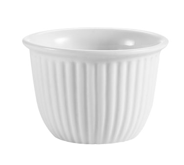 CAC China CST-8 RKF Custard Cup, 6 oz., 3-1/2" dia. x 2-3/8"H, round, fluted