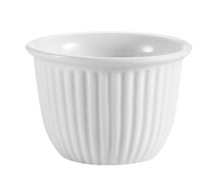 CAC China CST-8 RKF Custard Cup, 6 oz., 3-1/2" dia. x 2-3/8"H, round, fluted