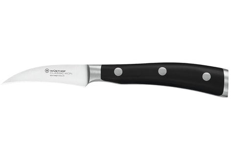 Wusthof 1040332207 Classic Ikon 2.75" Forged Peeling Knife with Resilient Synthetic Handle, Riveted, Made in Germany