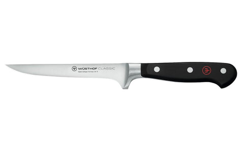 Wusthof 1040101414 Classic 5" Forged Boning Knife with Resilient Synthetic Handle, Riveted, Made in Germany