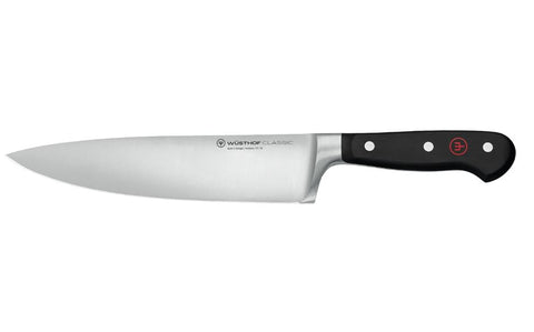 Wusthof 1040100120 Classic 8" Forged Cook's Knife with Resilient Synthetic Handle, Riveted, Made in Germany
