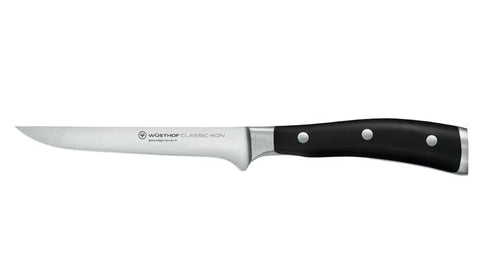Wusthof 1040331414 Classic Ikon 5" Forged Boning Knife with Resilient Synthetic Handle, Riveted, Made in Germany