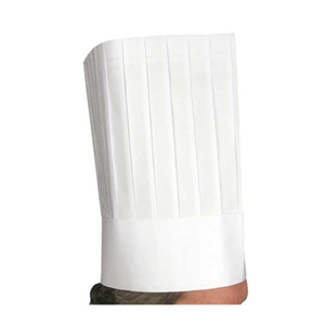 Winco DCH-12 12" Pleated Disposable Chef Hat