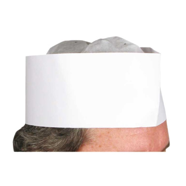 Winco DCH-3 3" Pleated Disposable Chef Hat