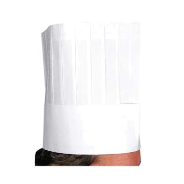 Winco DCH-9  9" Pleated Disposable Chef Hat