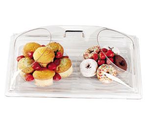 Cambro DD1220BECW135 Camwear Display Dome Cover, 21-7/8W x 14-3/4D x 8H, fits 12 x 20 tray, polycarbonate, clear