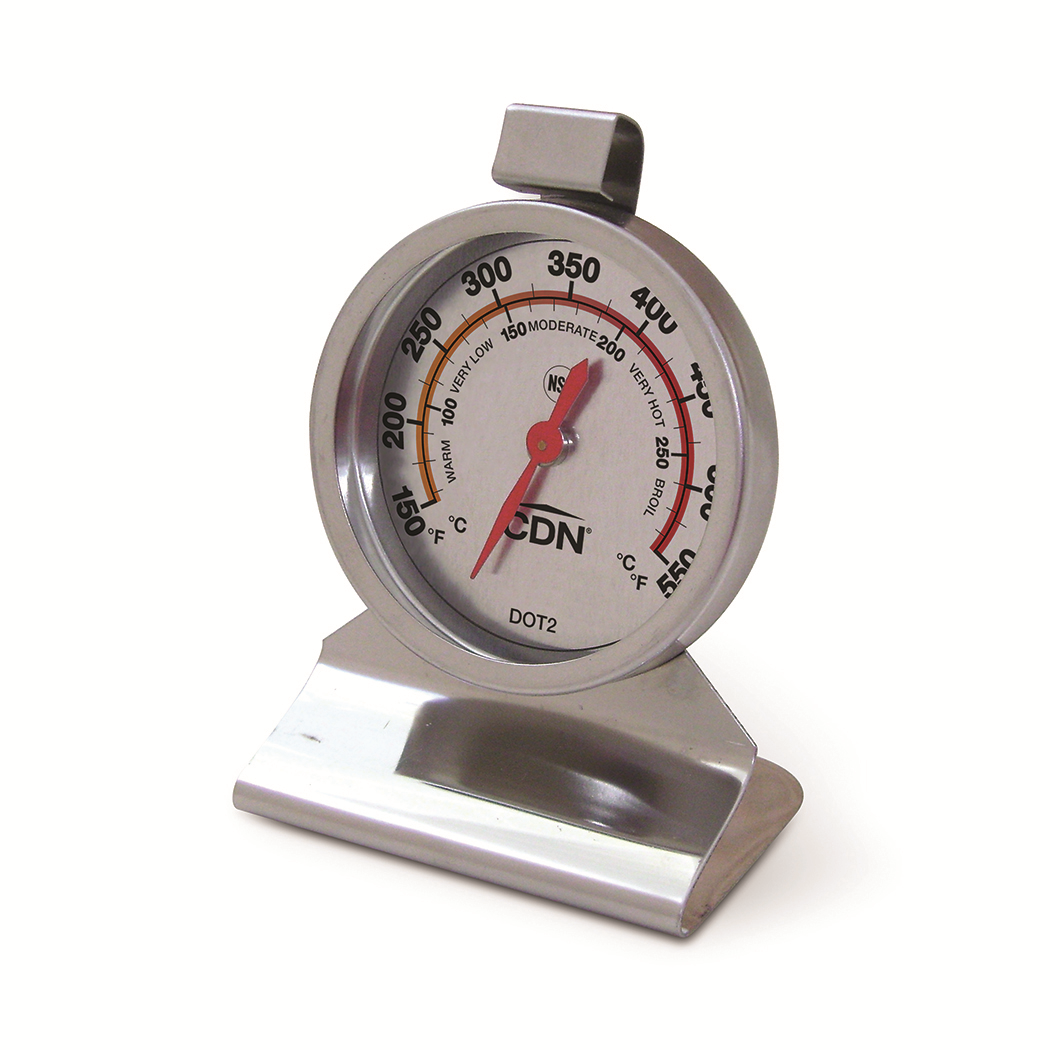 CDN DOT2 Oven Thermometer, 150 to 550°F Ovenproof, Stand or Hang