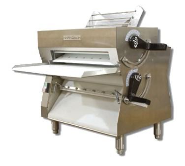Dough Pro DPR3000 Dough Roller, table top design, double pass, spring loaded scrapers, thickness control, rolls up to 18" crust, adjustable thickness, 3/4 HP, cETLus, ETL-Sanitation, cETLus, ETL-Sanitation