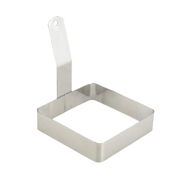 Winco EGRS-44 Egg Ring, 4" x 4", Square, Stainless Steel
