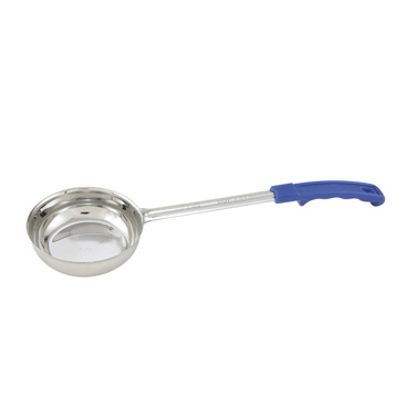 Winco FPS-8 Food Portioner, 8 oz., one-piece, solid, stainless steel, blue