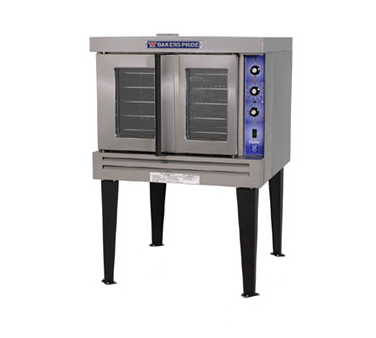 Bakers Pride GDCO-G1 Cyclone Series Natural Gas Single Deck Full Size Convection Oven with Legs - 60,000 BTU