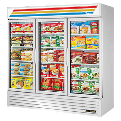 Three-Section Freezer Merchandiser with (3) Swing Doors