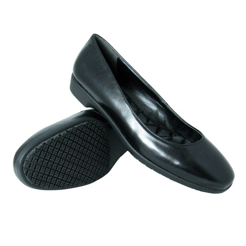 Genuine Grip 8300 Women's Dress Pump, Slip Resistant Work Shoes, Black