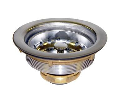 AA-139 Duo Basket Strainer Set, 3-1/2" Sink Opening With Brass Nut
