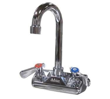 AA-401G 4" Wall Mount Faucet Base Only, No Spout