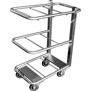 GSW USA C-5111 Cantilever Bussing Cart, Stainless Steel Dish Collecting Cart