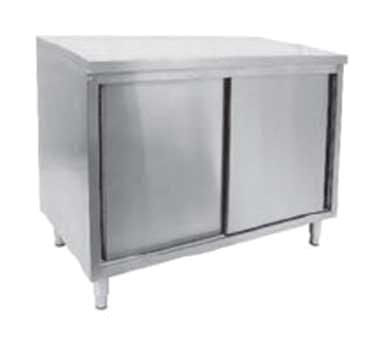 GSW USA CTD-P2448S 4" Rear Upturn Cabinets - Sliding Doors,  48"W X 24"D X 35"H, ETL