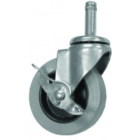 GSW USA KS5141 Gring Ring Stem Casters With Side-Brake, 4" Dia. X 5"H