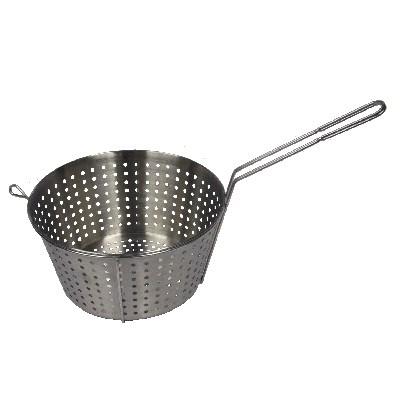 GSW USA STR-A11 Vegetable Basket, 11" Dia, Round, With Bar Hook, Stainless Steel