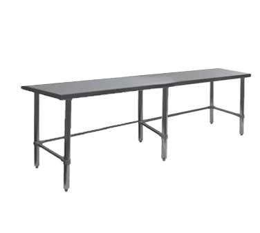 GSW USA WT-P2472B Work Table All Stainless Steel, Flat Top Open Base, 72"W X 24"D X 35"H, ETL