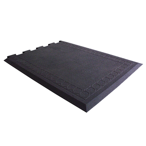 Axia Happy Mat CRT2736EB Anti-fatigue Floor Mat, 27" x 36", Rubber, Black, NFSI Certified