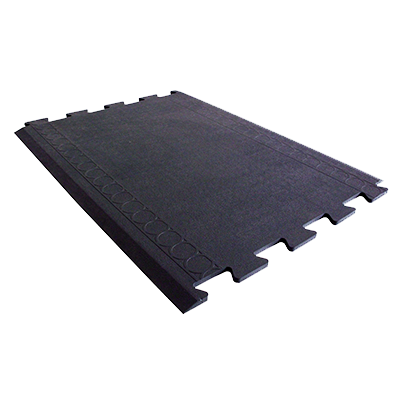 Axia Happy Mat CRT2736MB Anti-fatigue Floor Mat - 27" x 36", Solid Top, Rubber, Black, NFSI Certified
