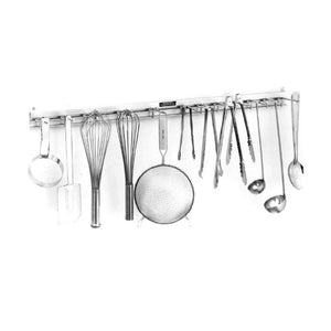 H.A. Sparke SRK-2 Snap Rack Utensil Rack, 24", wall mount, satin finish, anodized aluminum, Made in USA