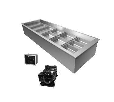 Hatco CWBR-2 Remote Refrigerated Drop-In Well - (2) Pan Size, Aluminum/ Stainless Steel