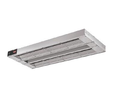 Hatco GRA-108D6 Glo-Ray 108" Aluminum Dual Infrared Warmer with 6" Spacer and Toggle Controls - 208V, 3700W